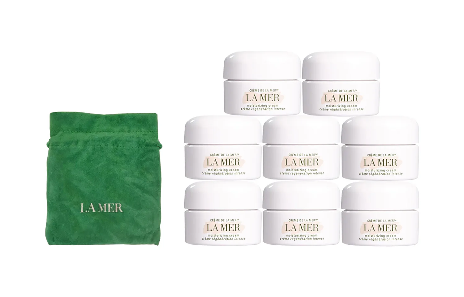 LA MER Образцы крема для лица Miracle успокаивающий, подтягивающий, увлажняющий, восстанавливающий, против морщин 3,5 мл*8, 3.5ml*8+Storage Bag