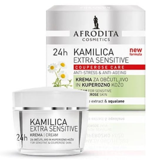 

Крем для чувствительной и капиллярной кожи, 50 мл Afrodita Camomile Extra Sensitive 24h