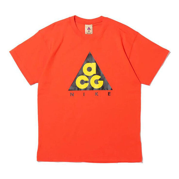 

Футболка men's acg printing short sleeve red t-shirt Nike, красный