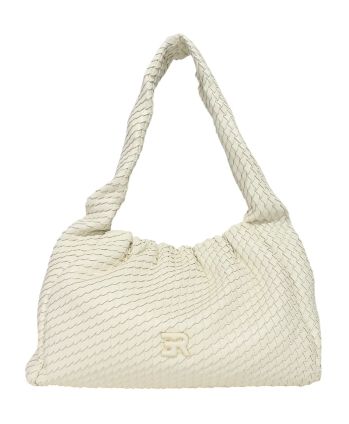 

Сумка из искусственной кожи с логотипом на передней части. Ermanno Scervino, бежевый