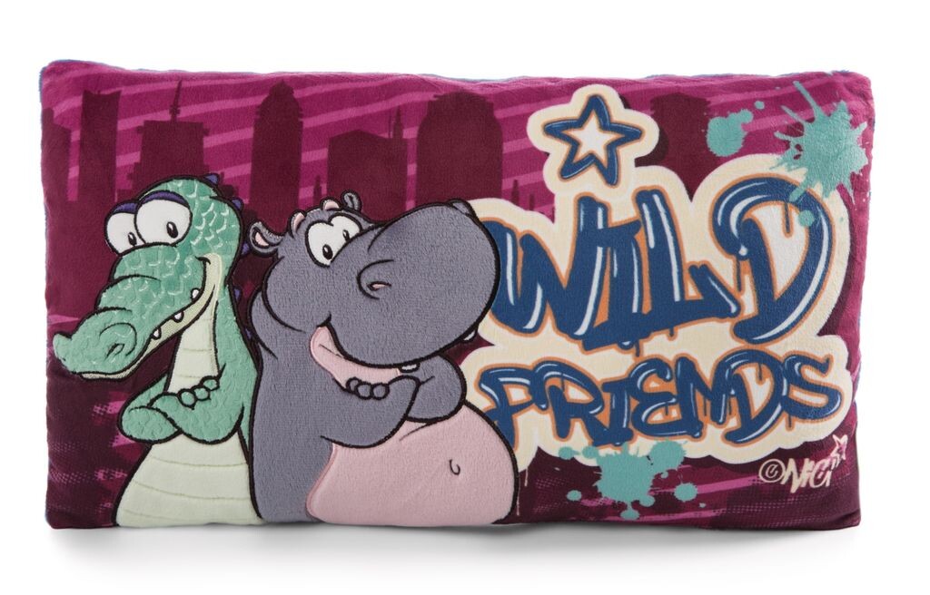 

Nici 47981 Подушка из крокодила Croco McDile & Hippo DJ Nilbert Wild Friends ЗЕЛЕНАЯ