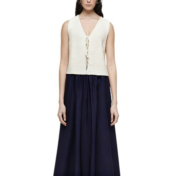 

Женская безрукавка с пуговицами Yesfashion, White