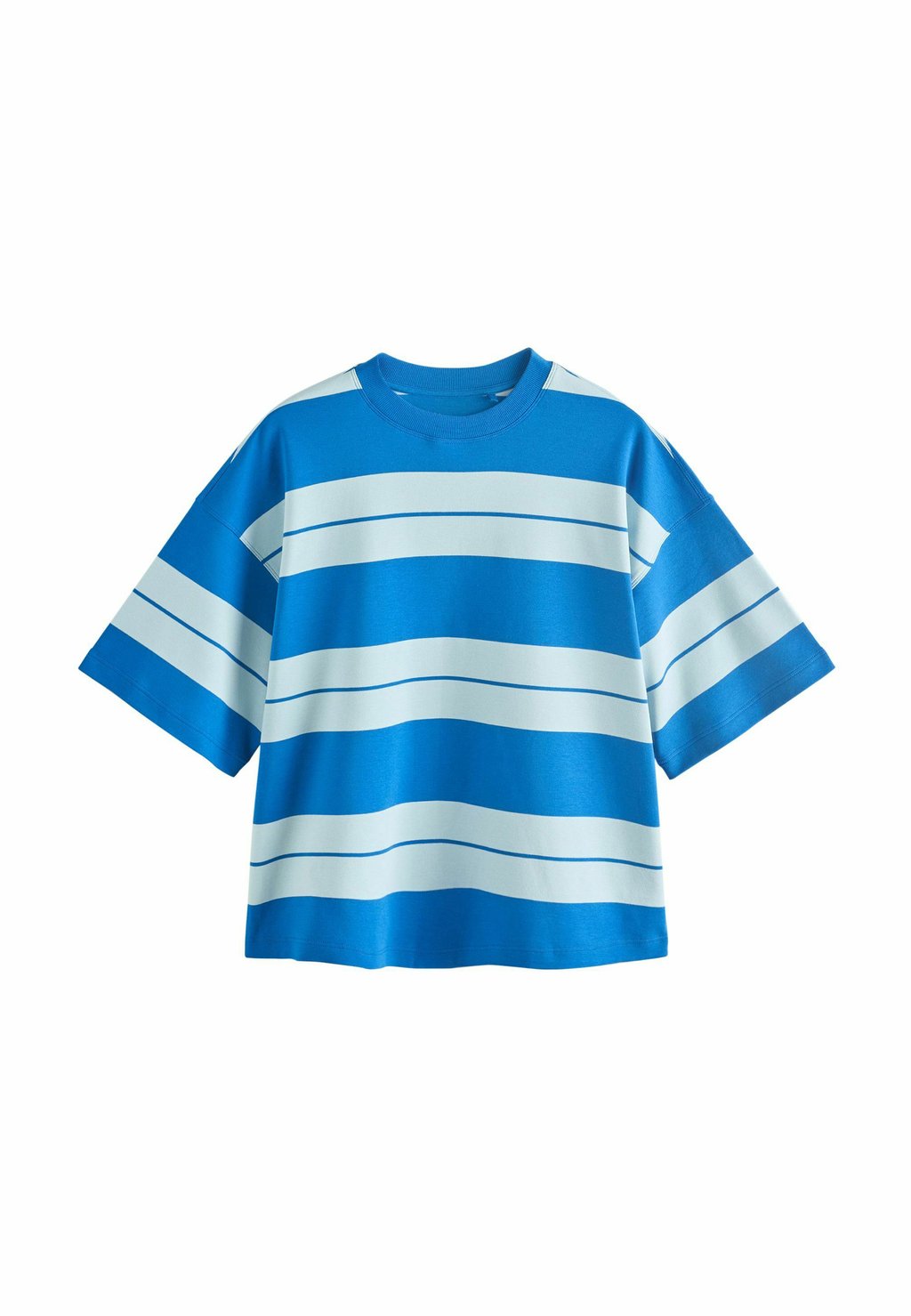 

Футболка с принтом RELAXED FIT CREW NECK Next, синий