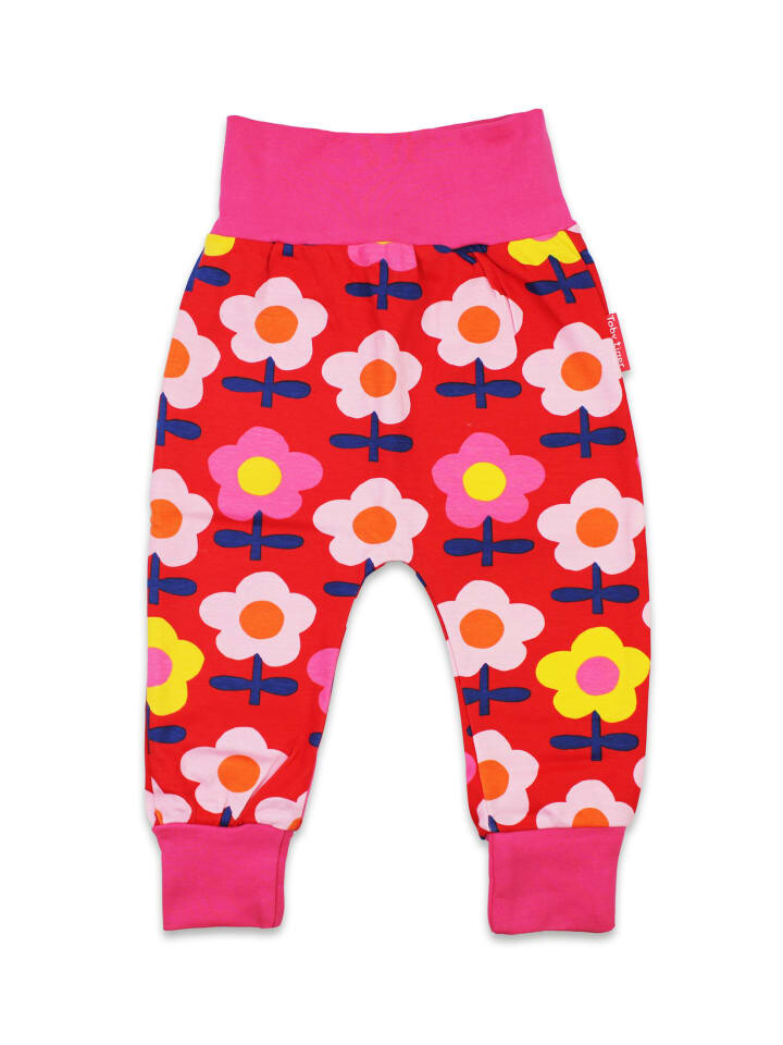 

Тканевые брюки Toby Tiger Schlupfhose mit Retro Blumen Print, розовый
