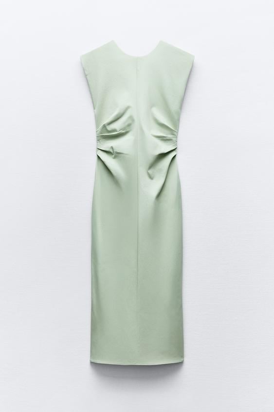 

Платье Zara Draped Waist, светло-зеленый