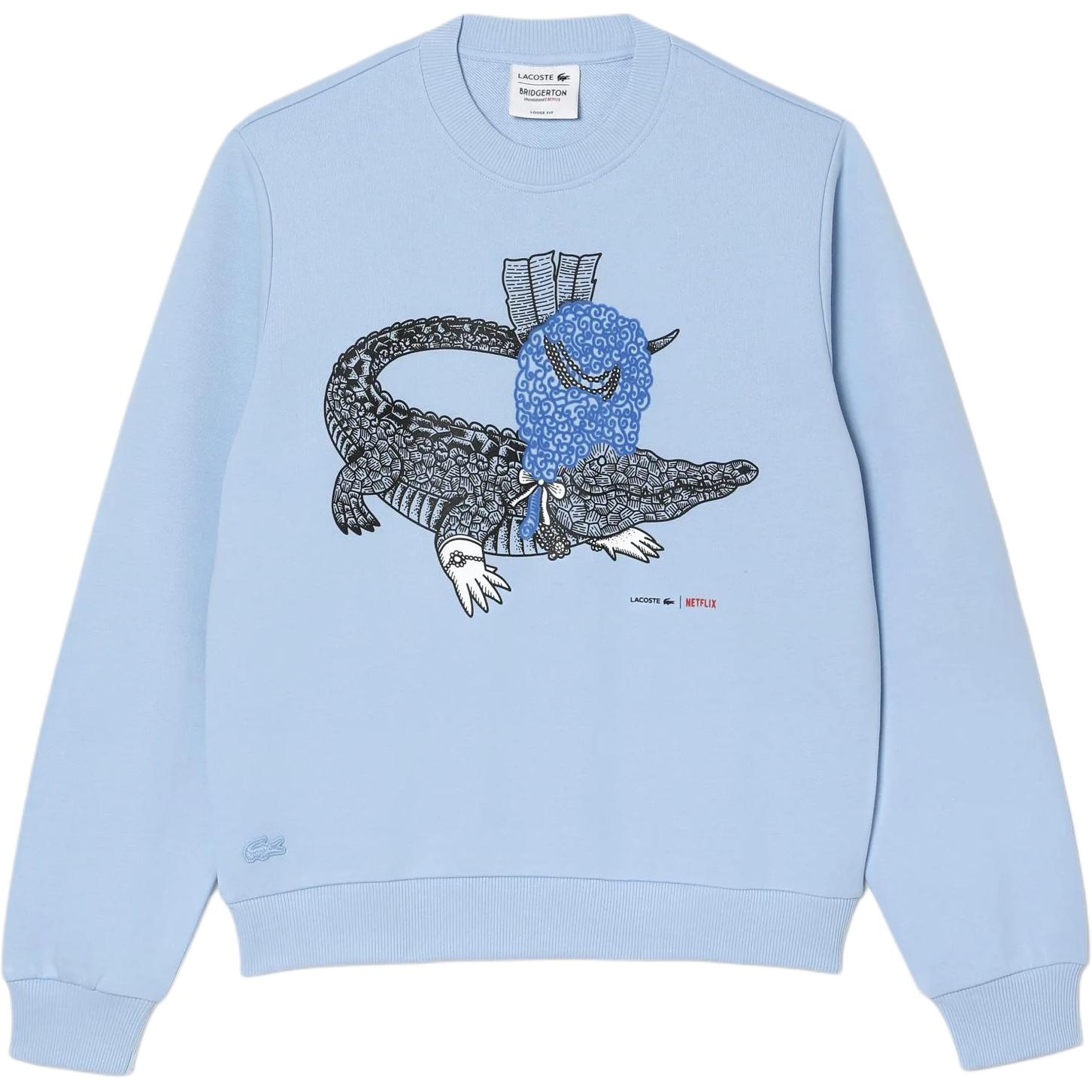 

Свитшот с принтом логотипа Netflix LACOSTE, синий
