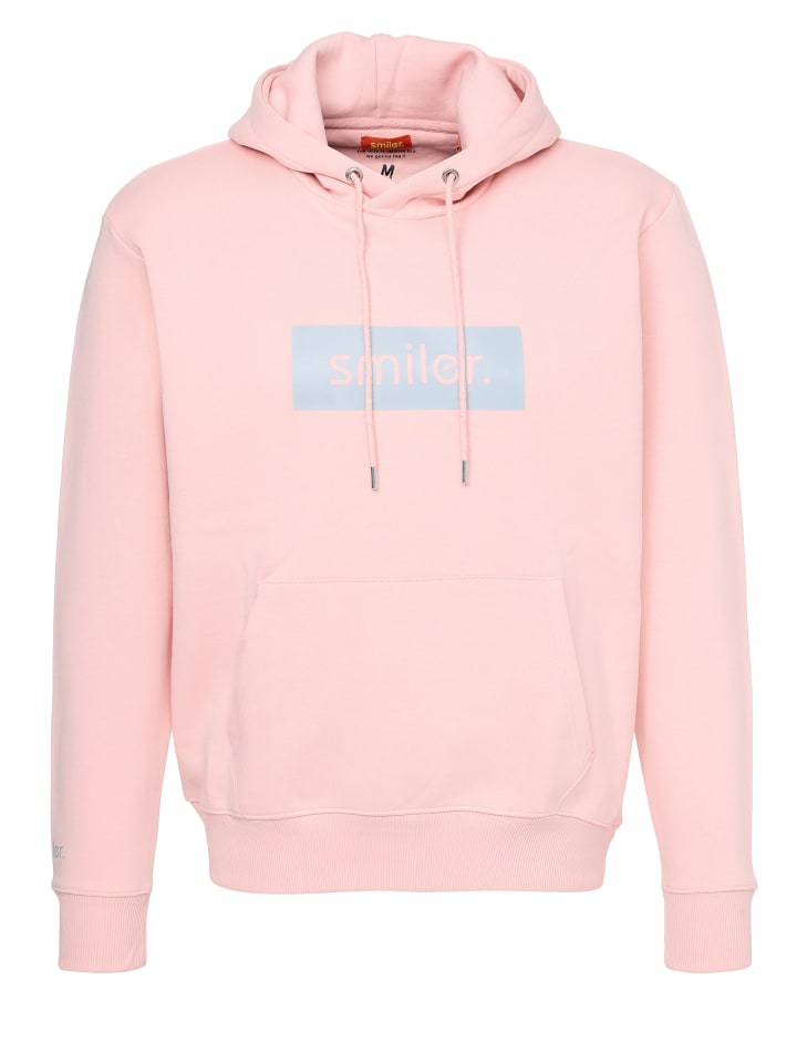 

Smiler. Веселая толстовка с капюшоном в пыльно-розовом цвете
