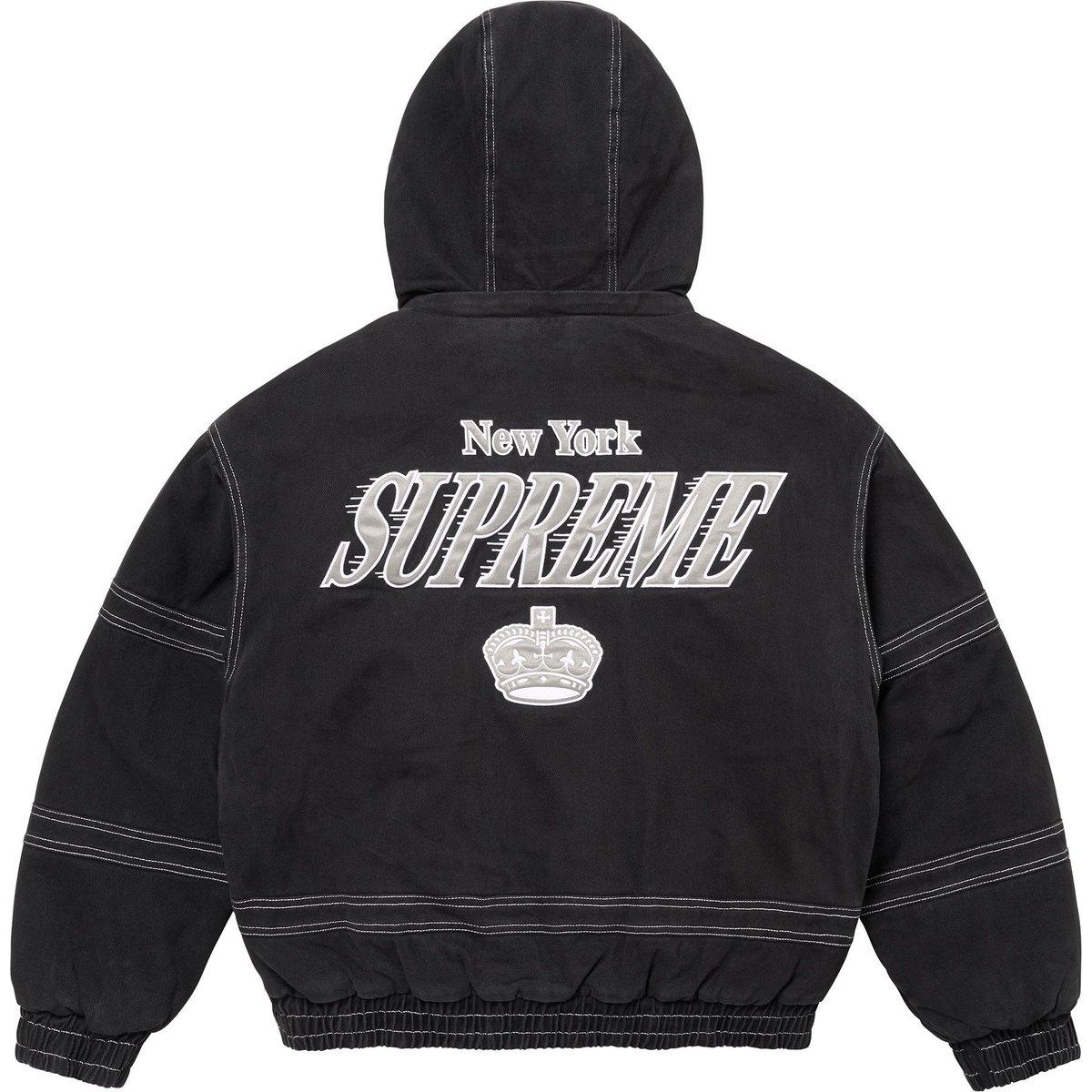

Supreme Тканевая бейсбольная куртка Mitchell & Ness, Black