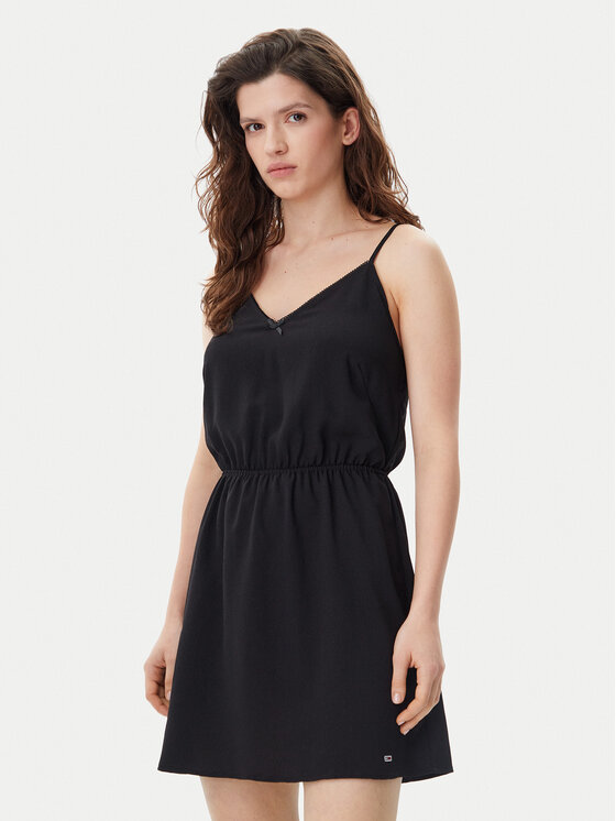 

Летнее платье стандартный крой Essential DW0DW20613 Tommy Jeans, черный