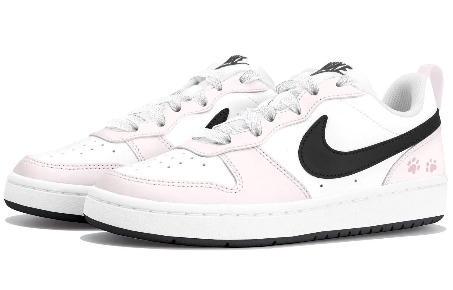 Кроссовки для скейтбординга Nike Court Borough Pink Mist Kids — фото 4