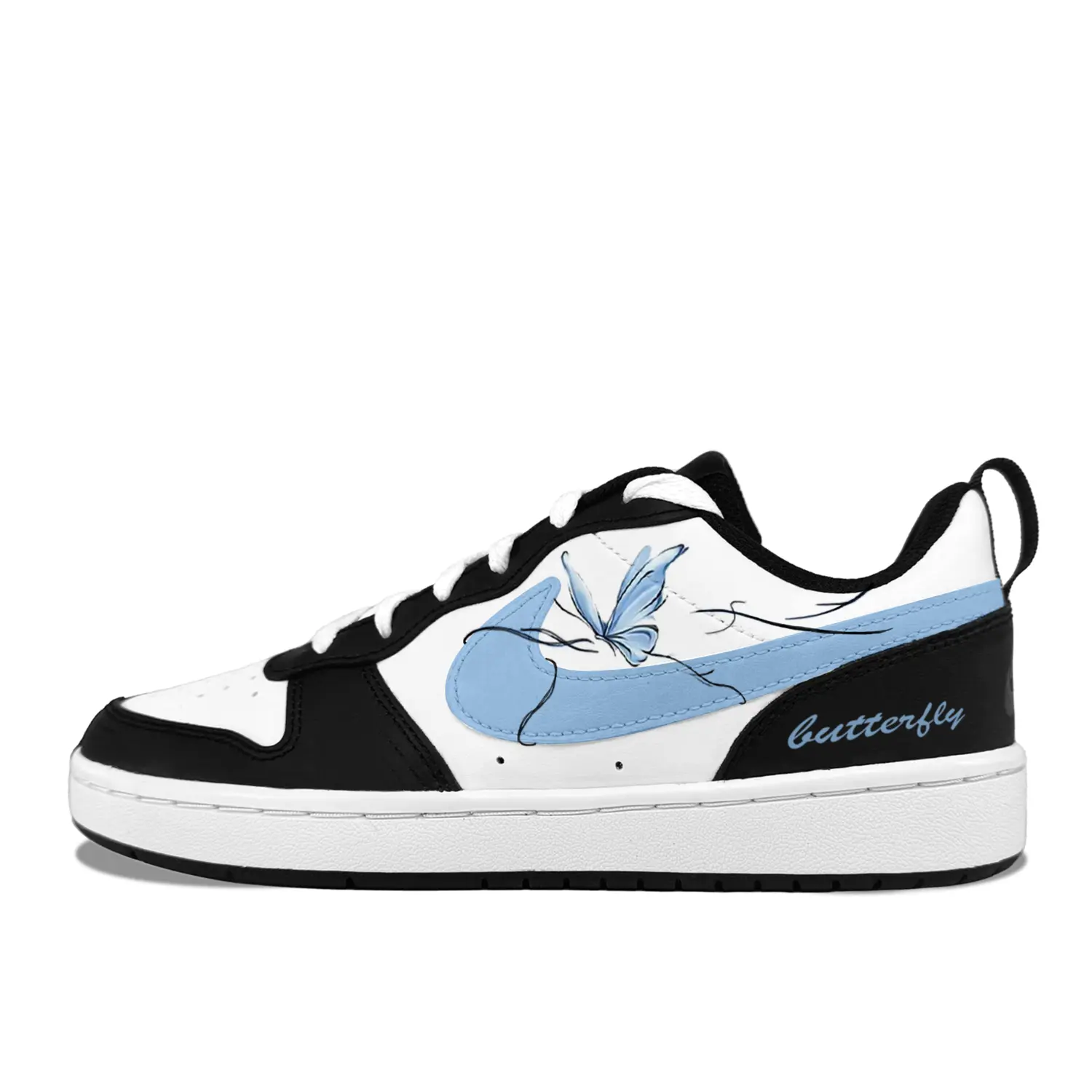 

Кроссовки Nike Court Borough 2 Kids' Skateboarding Shoes Grade School, черный