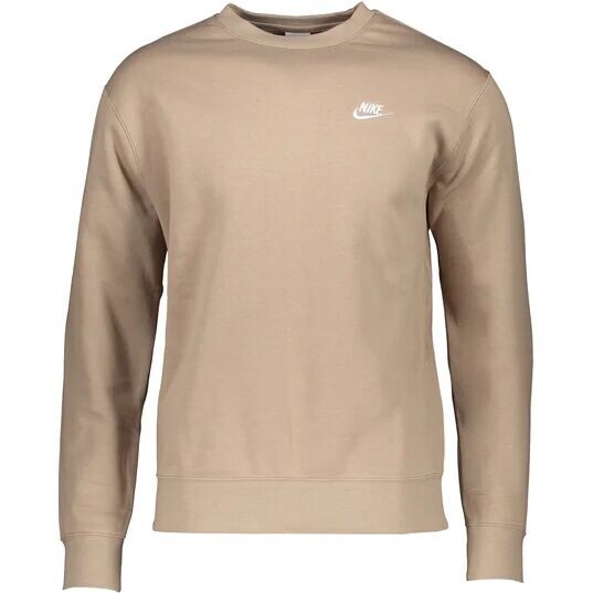 

Флисовый лонгслив NSW Club Nike, цвет Khaki/Weiß