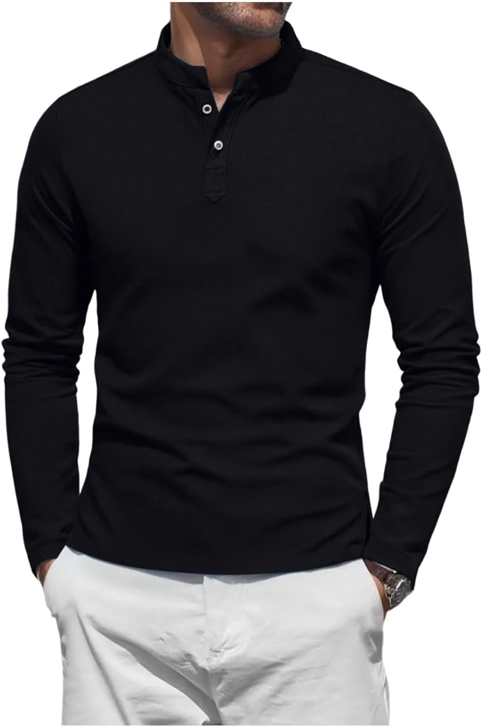 

Мужская повседневная рубашка-поло с длинным рукавом Xiaojmake