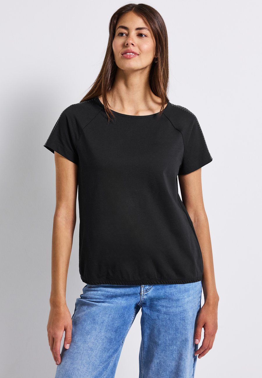 

Футболка Street One MIT SCHULTERDETAIL, Schwarz/Black, Черный, Футболка Street One MIT SCHULTERDETAIL, Schwarz/Black