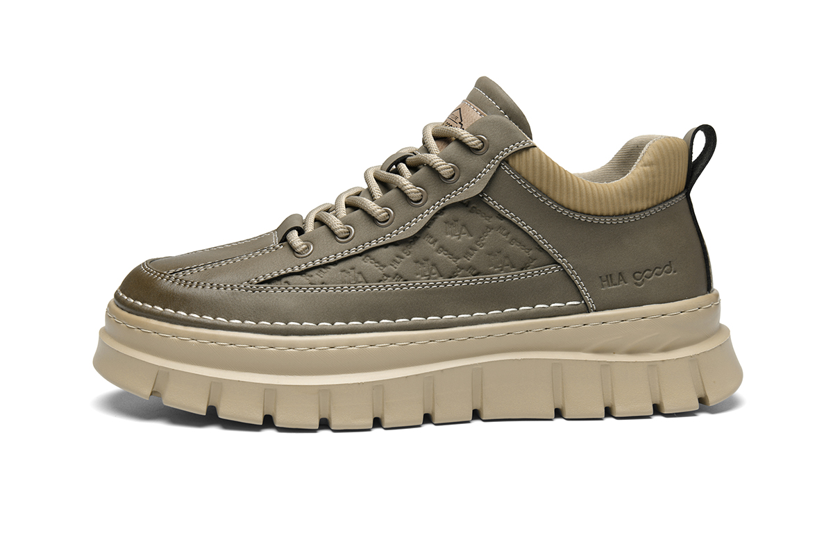 

Мужская повседневная обувь, мужские низкие кеды HLA, коричневый