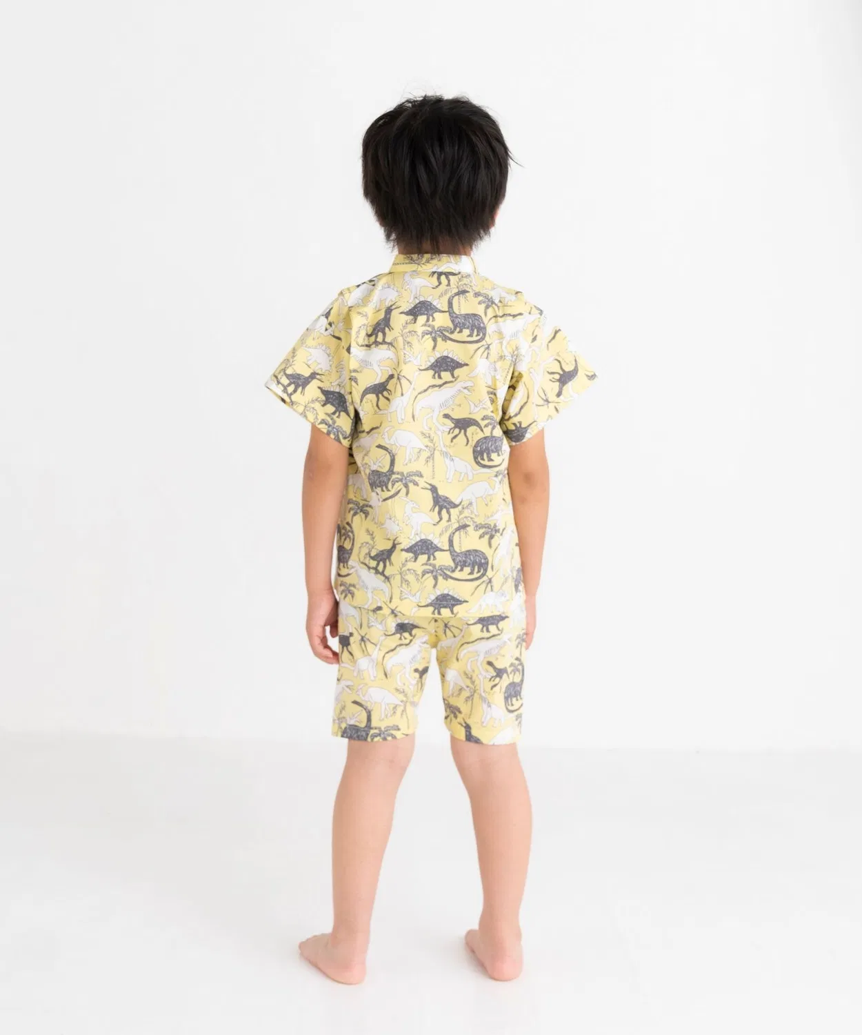 Детское кимоно Jinbei 5 Stample хлопок 100% желтый — фото 2