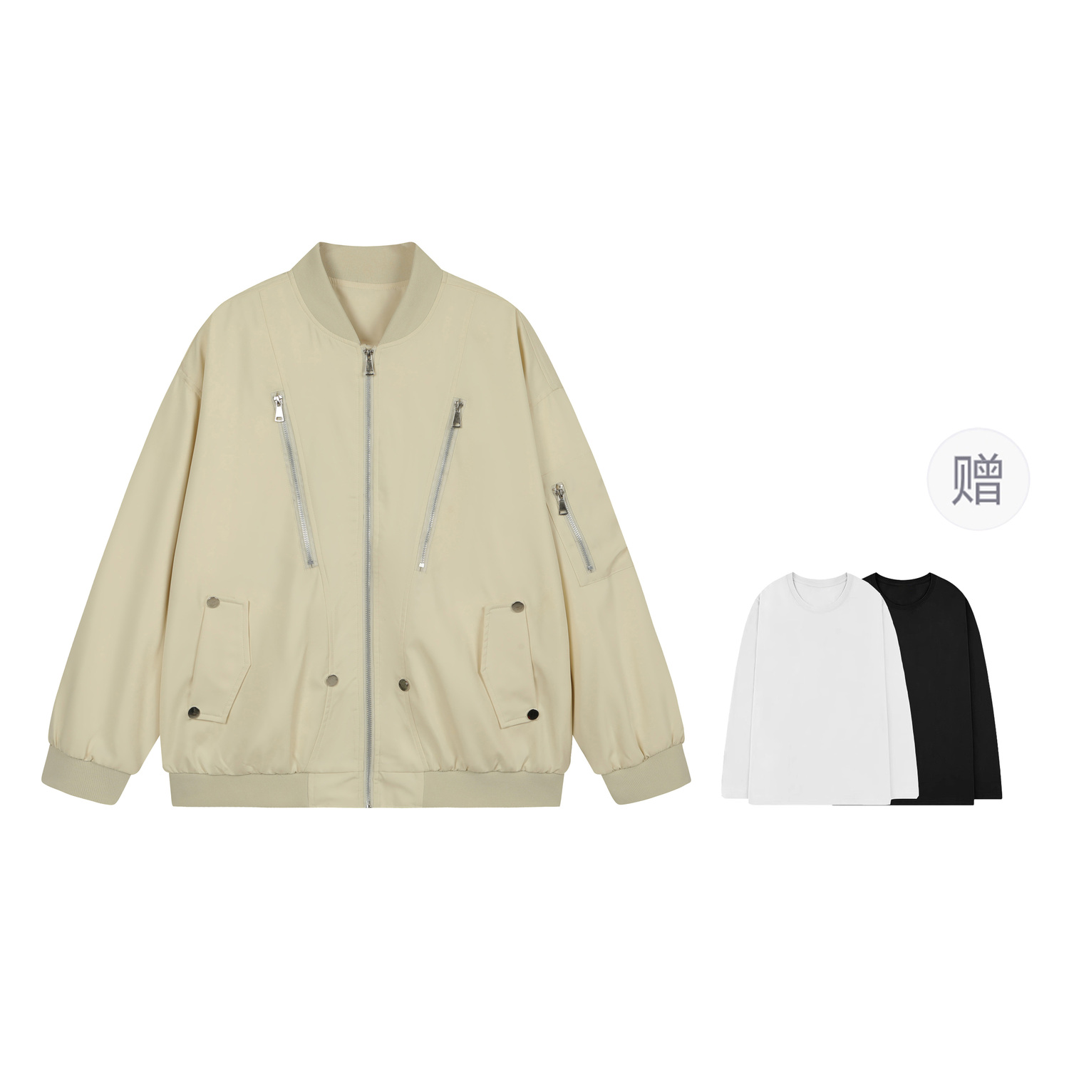 

BOBBY ABLEY Куртка Unisex, Apricot (Comes with Long-Sleeved T-Shirt)