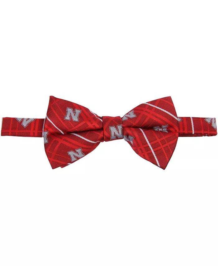 

Мужской оксфордский галстук-бабочка Scarlet Nebraska Huskers Eagles Wings, красный