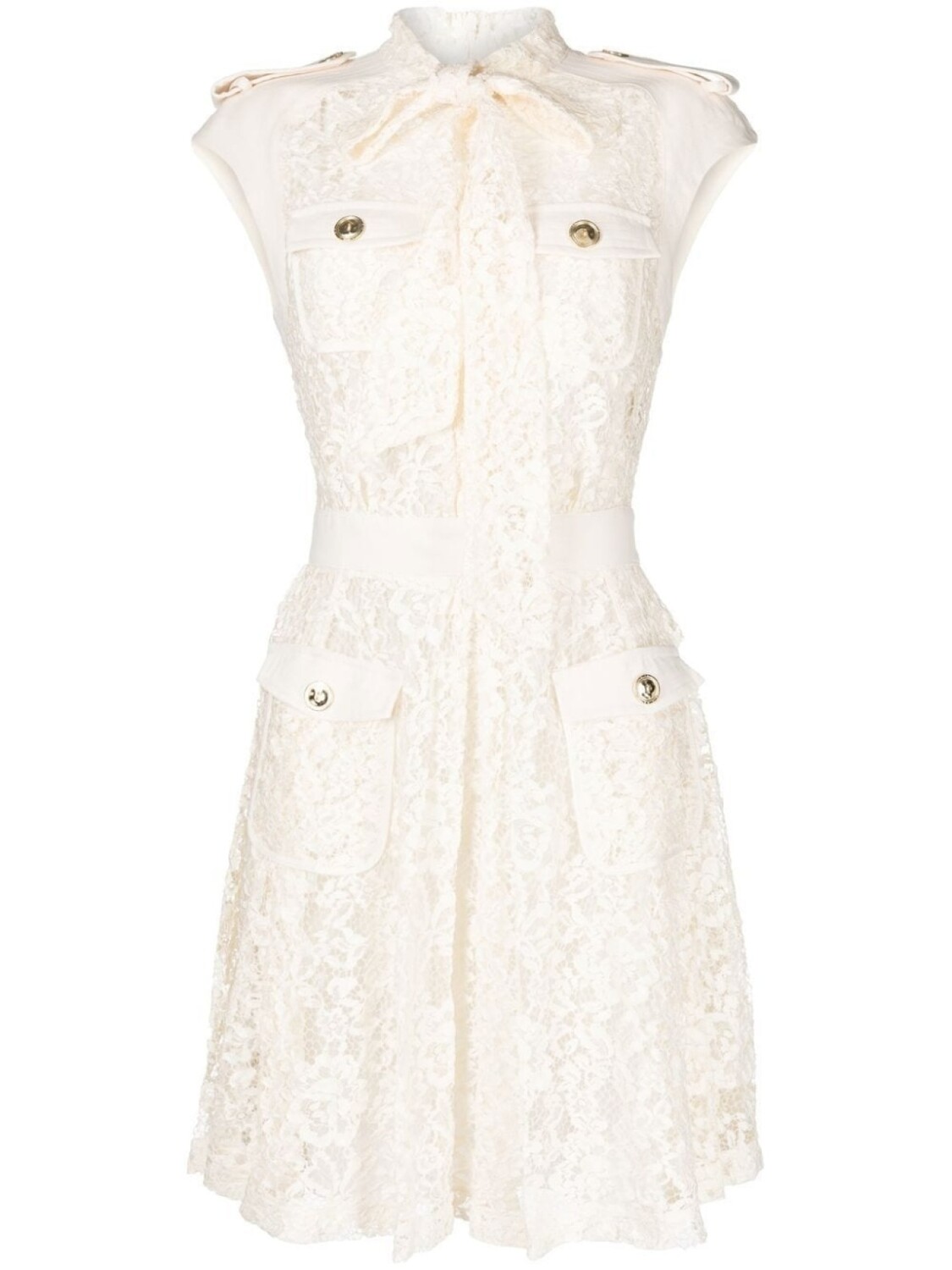 

Zuhair Murad платье мини с бантом, белый