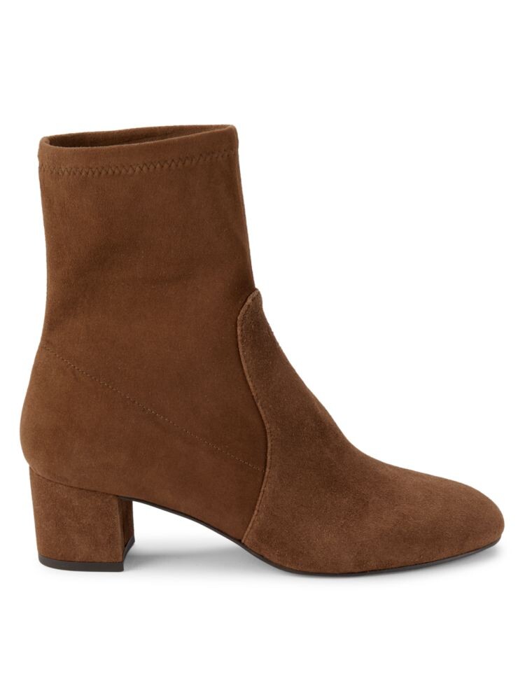

Замшевые ботинки-носки на блочном каблуке Sofia Stuart Weitzman, цвет Espresso