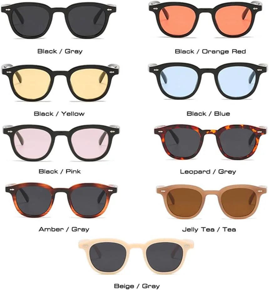 

Защитные солнцезащитные очки для мужчин и женщин | Круглые заклепки, цвет леопардовый | для вождения и занятий спортом на открытом воздухе generic, Black Green