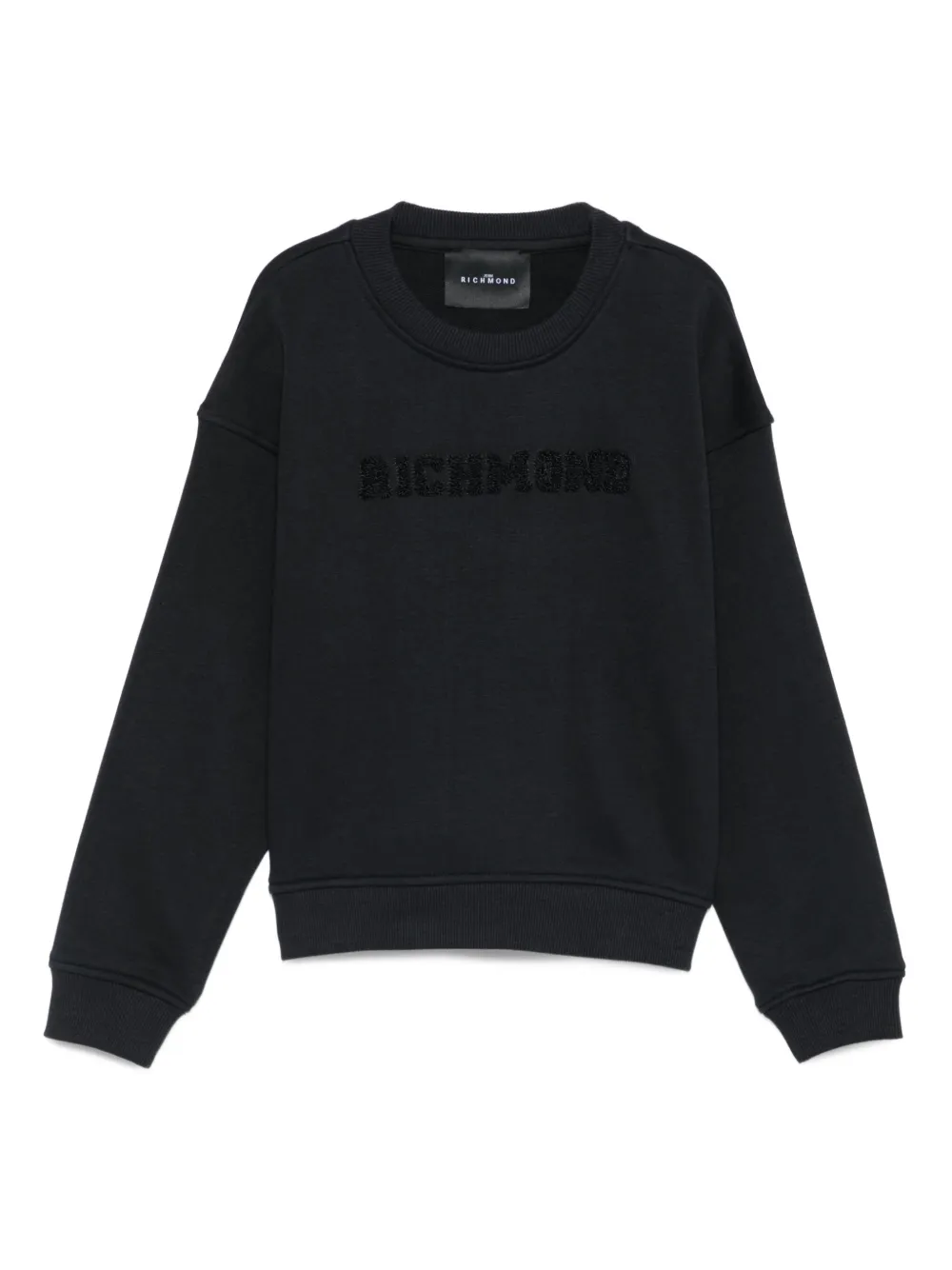 

Толстовка с вышитым логотипом John Richmond Junior, черный