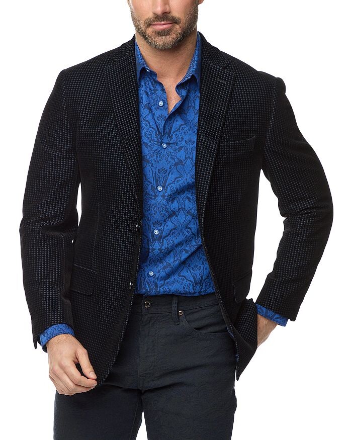 

Бархатный пиджак Robert Graham Colden, синий