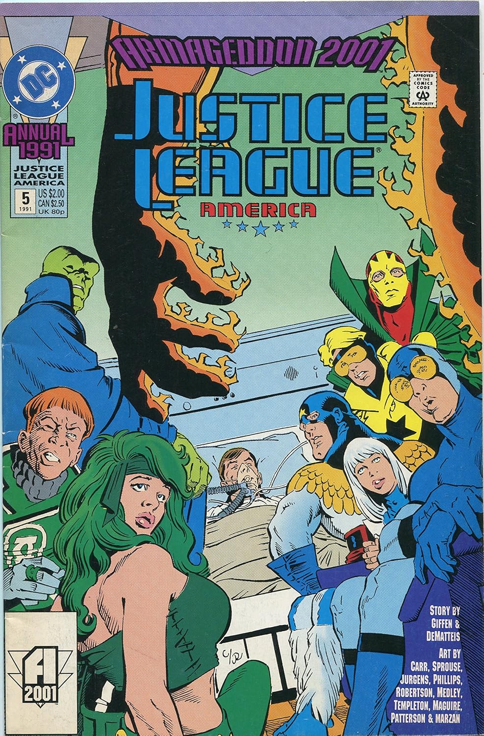 

Justice League America Annual #5 1991 Tomorrow's League Today (DC Comics Inc)