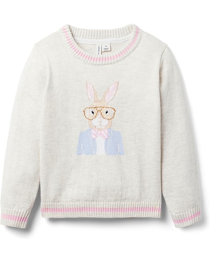 

Свитер Janie and Jack Bunny Icon Sweater, серый