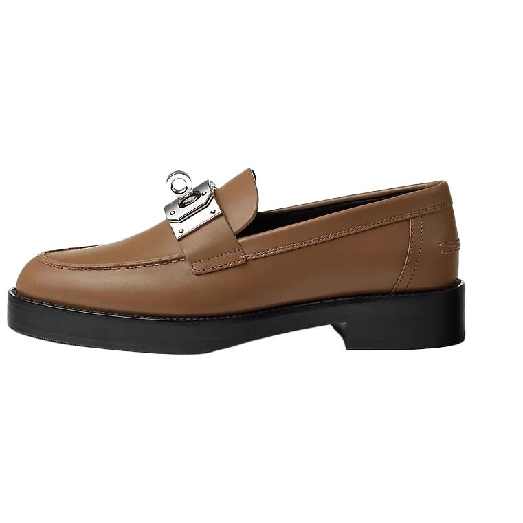 Лоферы женские коричневые Hermes