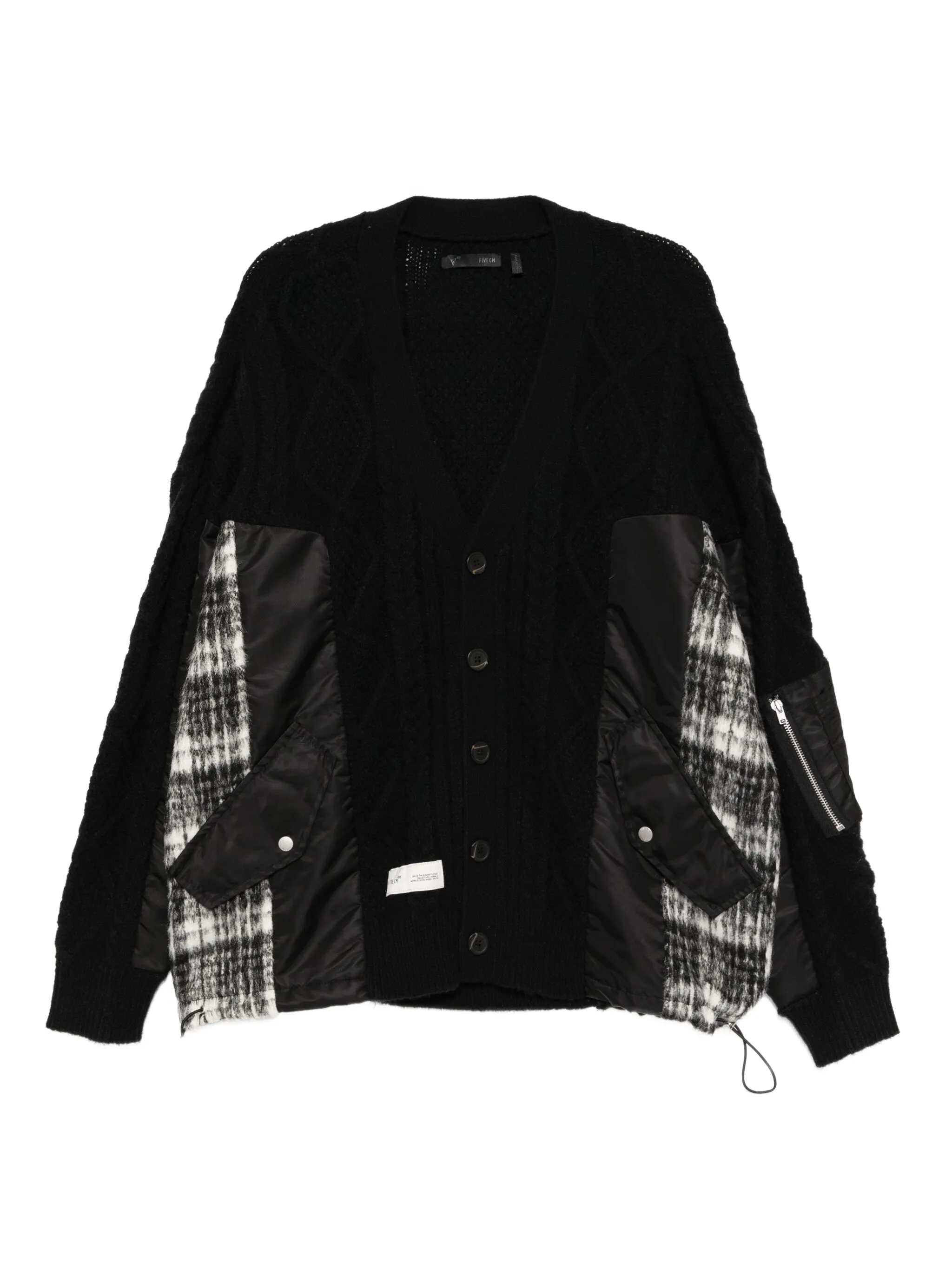 

Кардиган в технике пэчворк Five Cm, черный