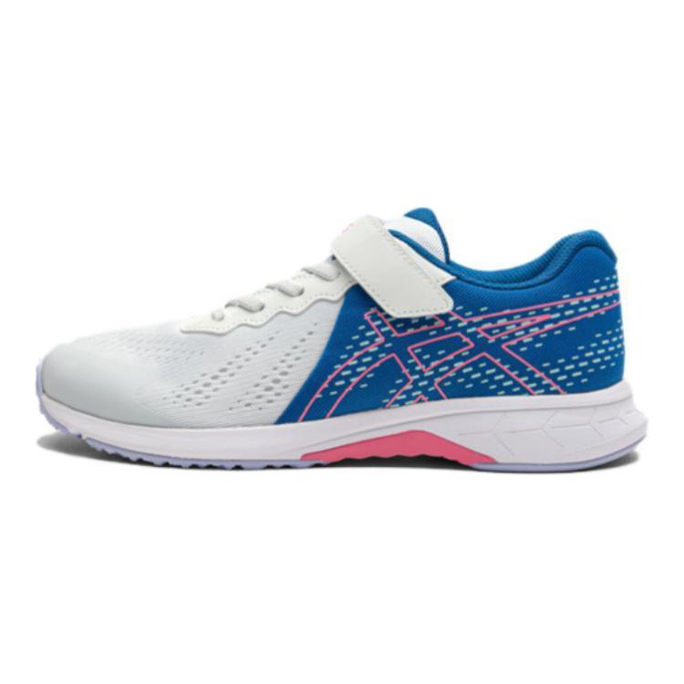 

Asics Детские кроссовки с низким верхом, устойчивые к износу, белые, синие, для повседневной носки