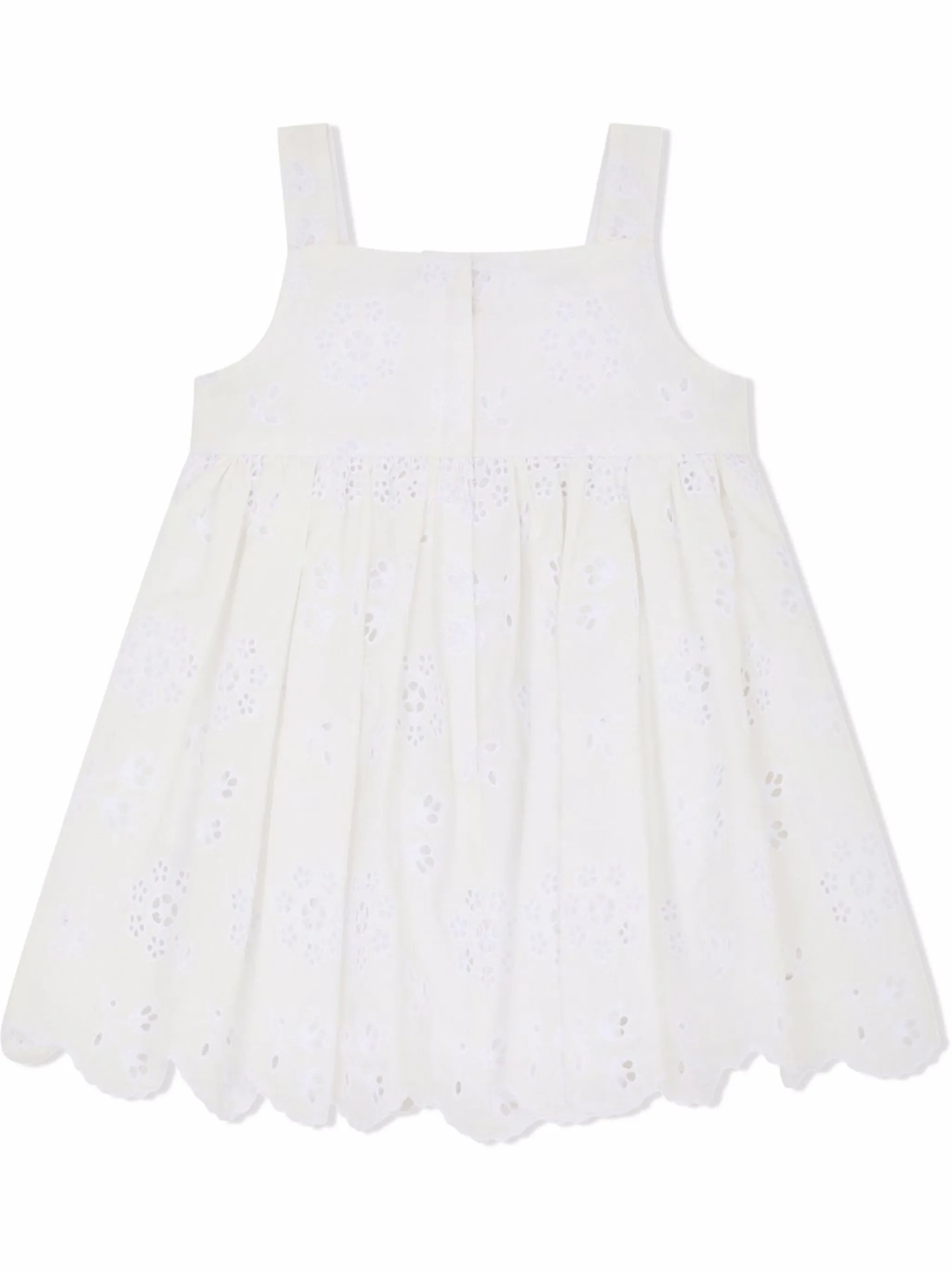 Комплект из платья и блумеров с английской вышивкой Dolce & Gabbana Kids, белый — фото 2