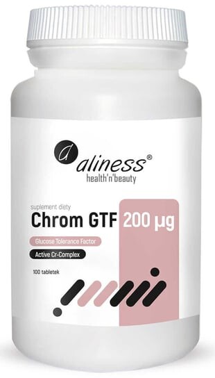 

Aliness, Chrom GTF Активный Cr-комплекс 200 мкг 100 таб.