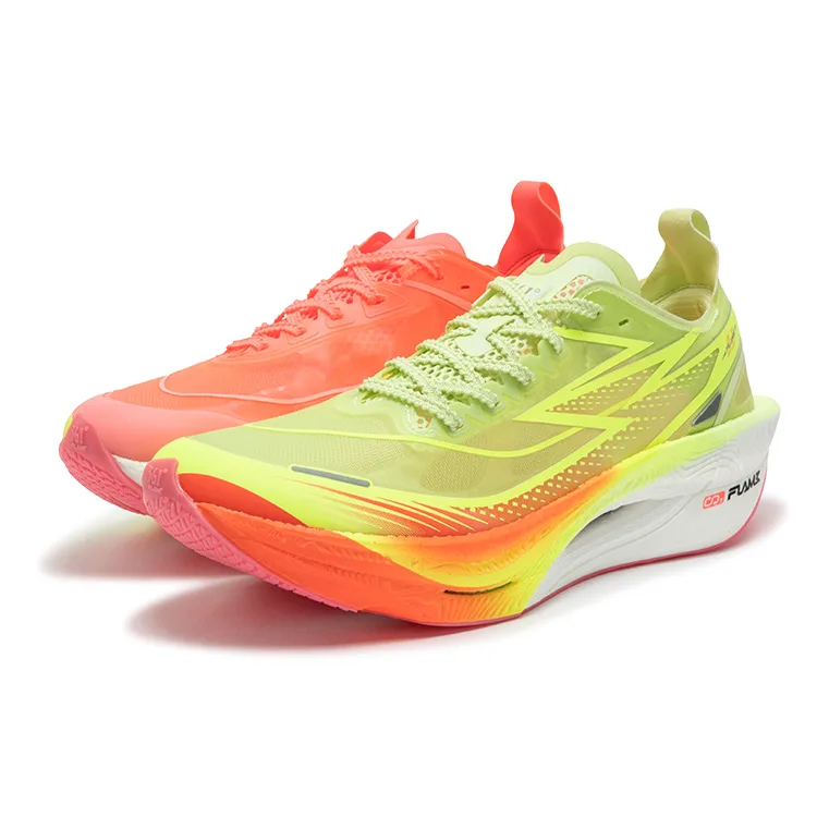 Flame 3.5 Slip Resistant, Abrasion Resistant, Breathable Low top Full Length Carbon Plate кроссовки для марафона 361°, зеленый красный mismatched