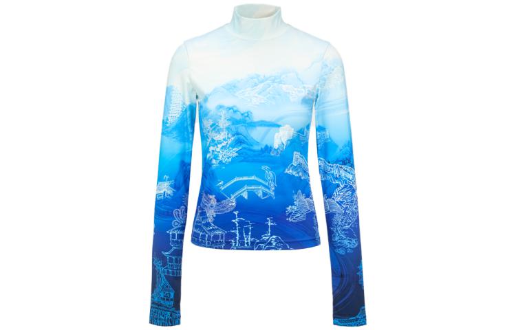 

Футболка женская Chinese Painting Print Series Feng Chen Wang, синий