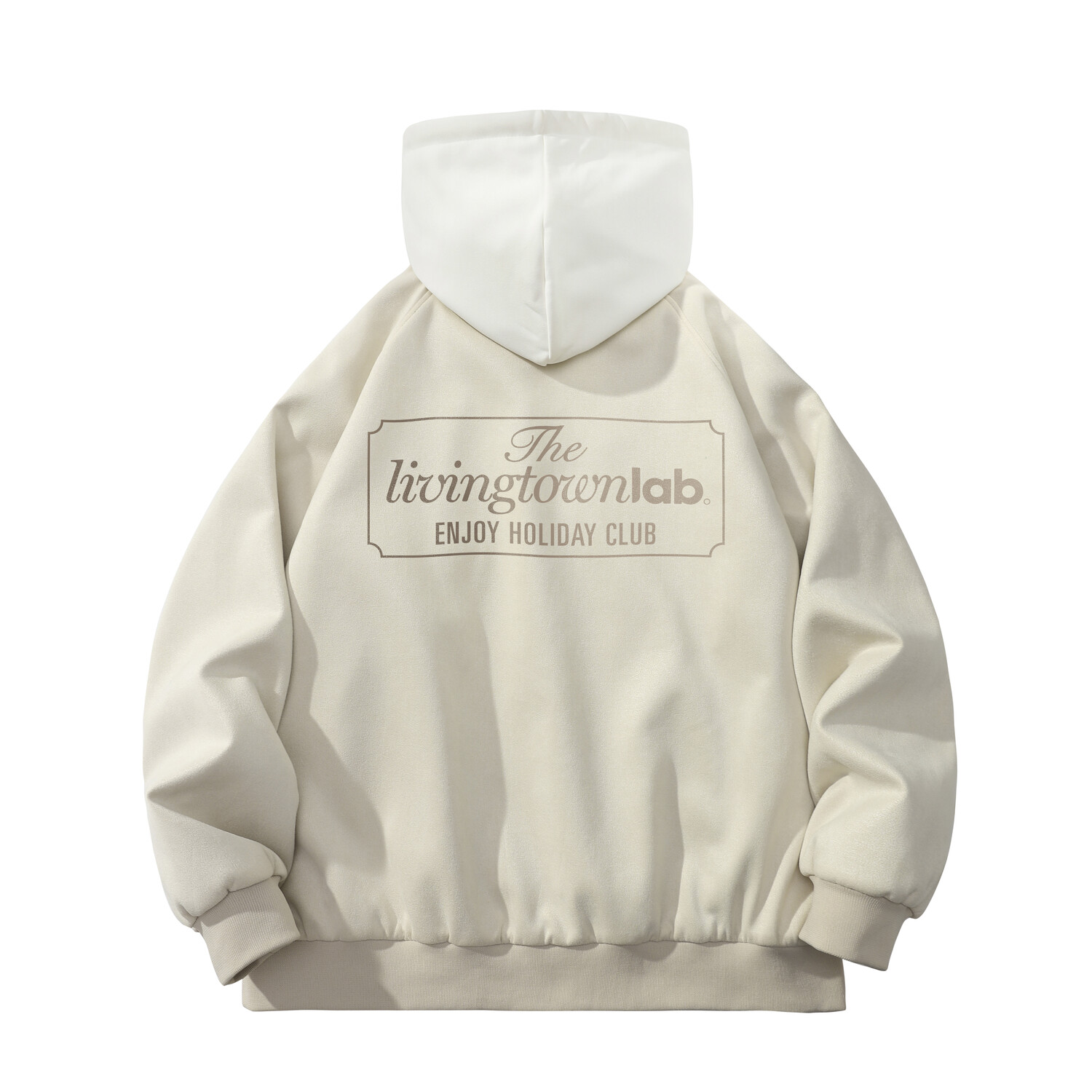 

LIVINGTOWN Куртка унисекс, Черная куртка и белый худи