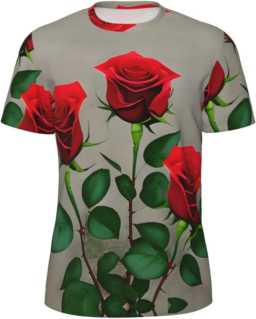 

Футболка мужская с принтом Red Rose Flowers 1 для спорта и повседневной носки LIXLZH