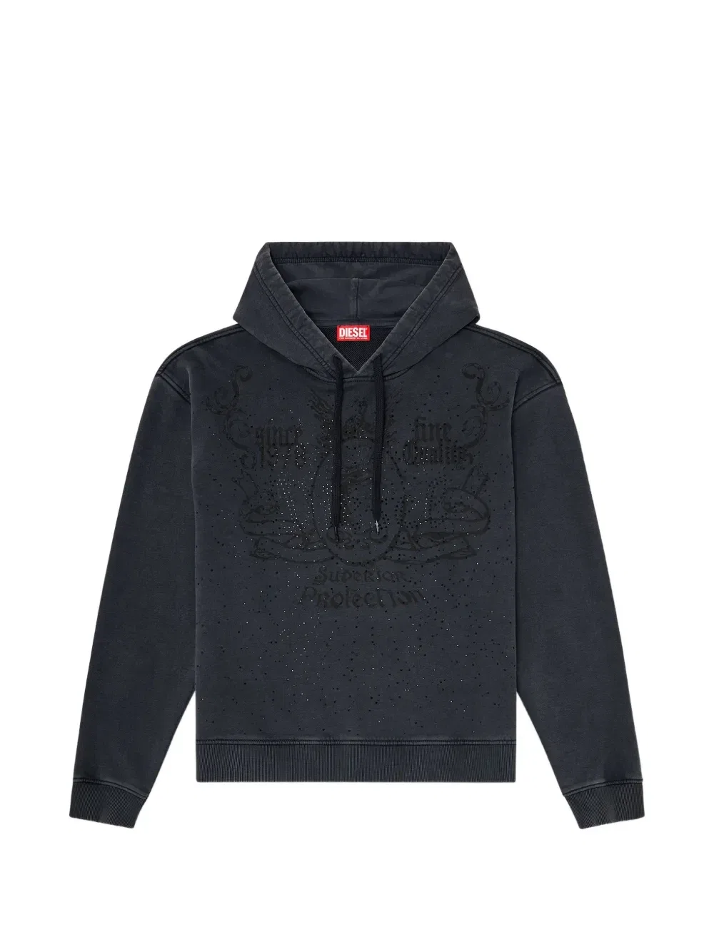 Худи S-Norm со стразами Diesel, серый