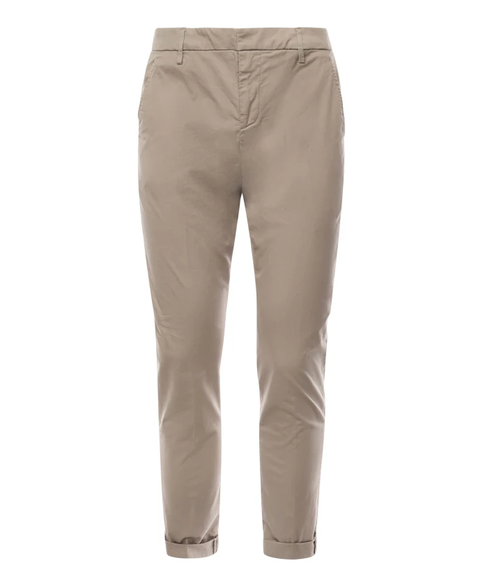 

Узкие брюки-чинос с карманами Dondup, бежевый