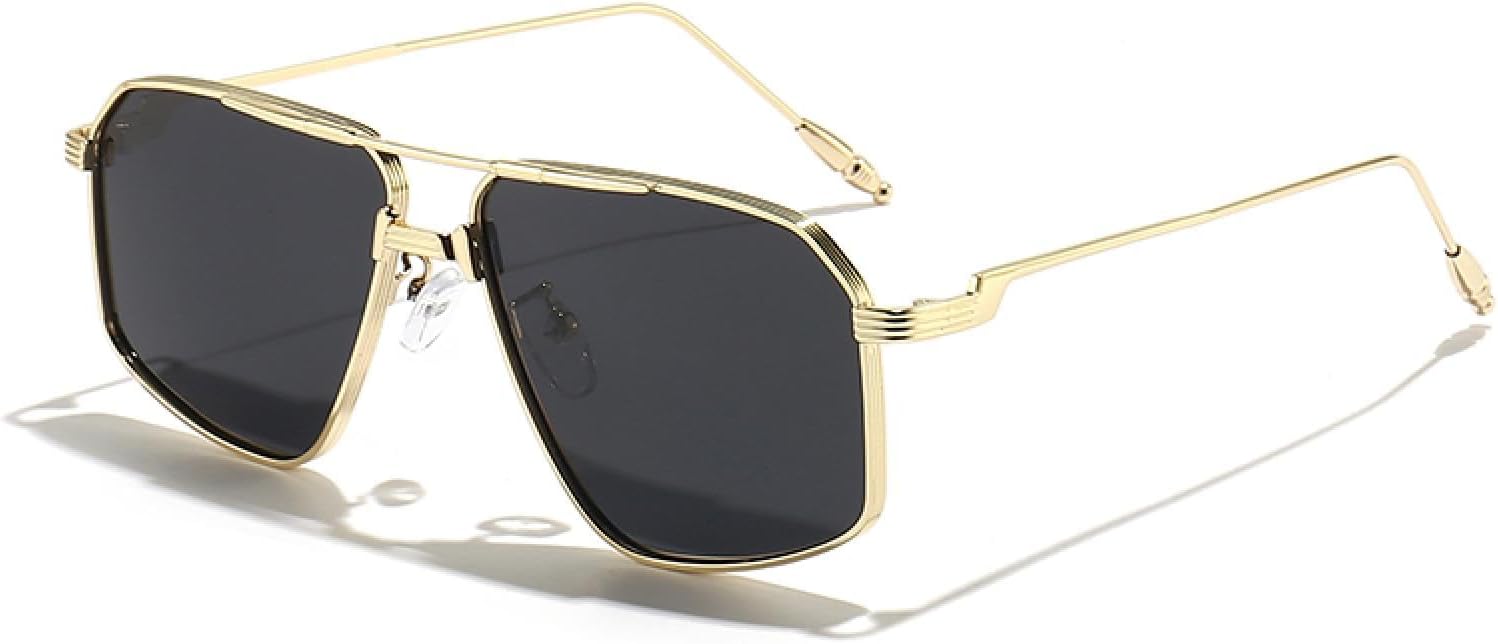 

Мужские металлические солнцезащитные очки, классические солнцезащитные очки с градиентным переходом, женские очки с защитой от УФ-излучения UV400 TKKTLLT, C01 Gold Black