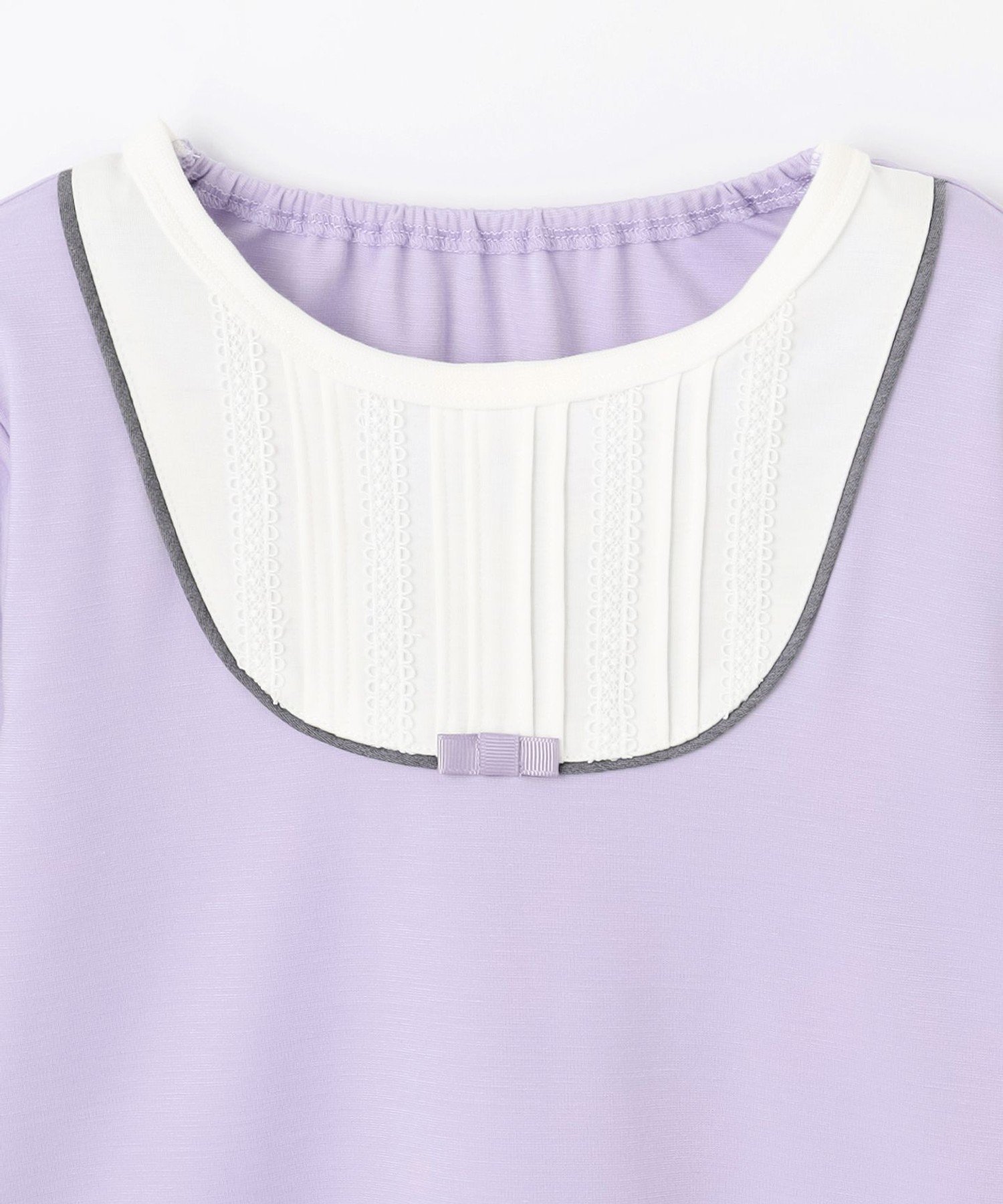Футболка [110-140 см] [Охлаждение и защита от УФ-излучения] Гладкий дизайн верха Kids Suite, Lavender [082] — фото 4