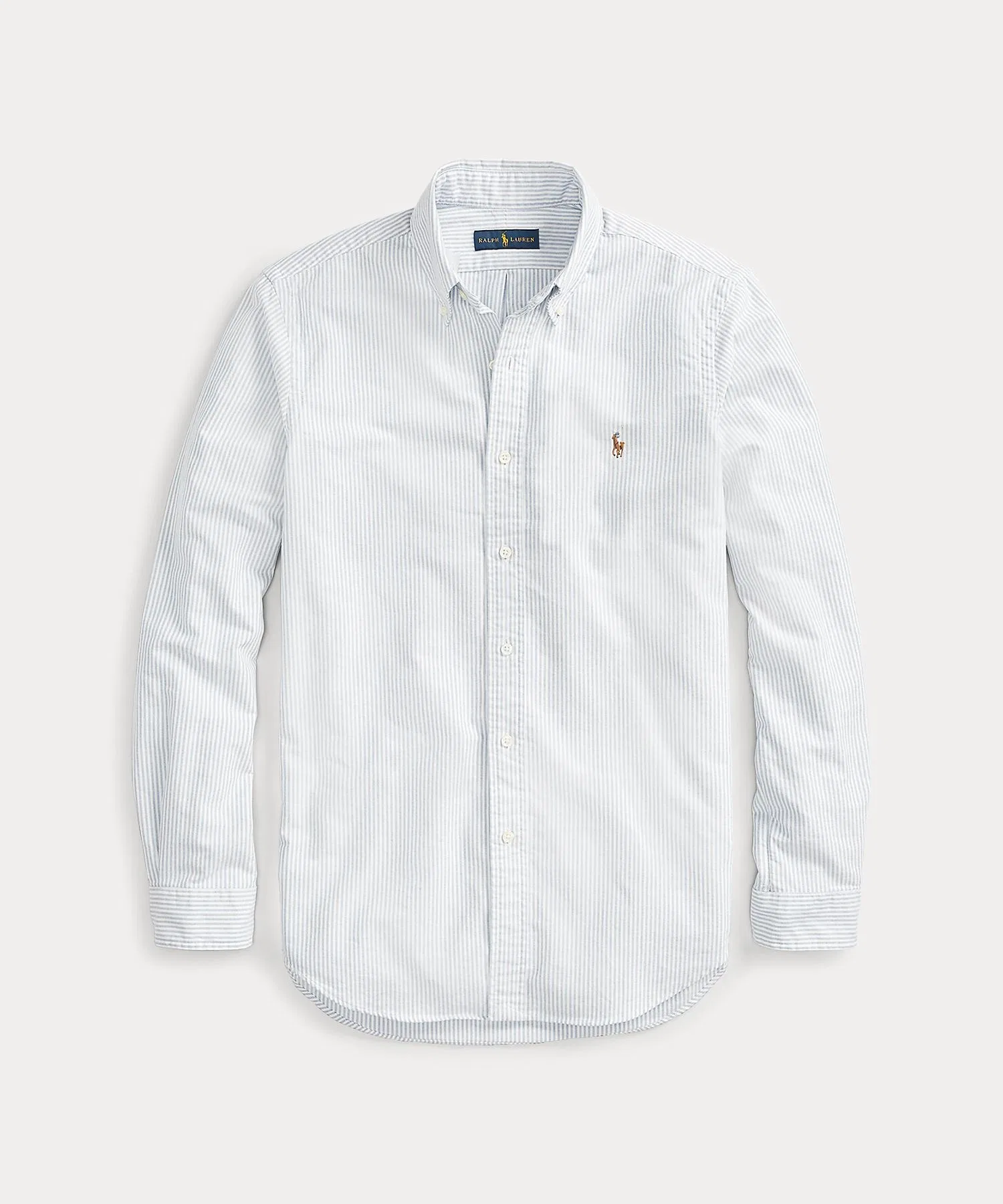 Мужская рубашка POLO RALPH LAUREN классического кроя в полоску — фото 2