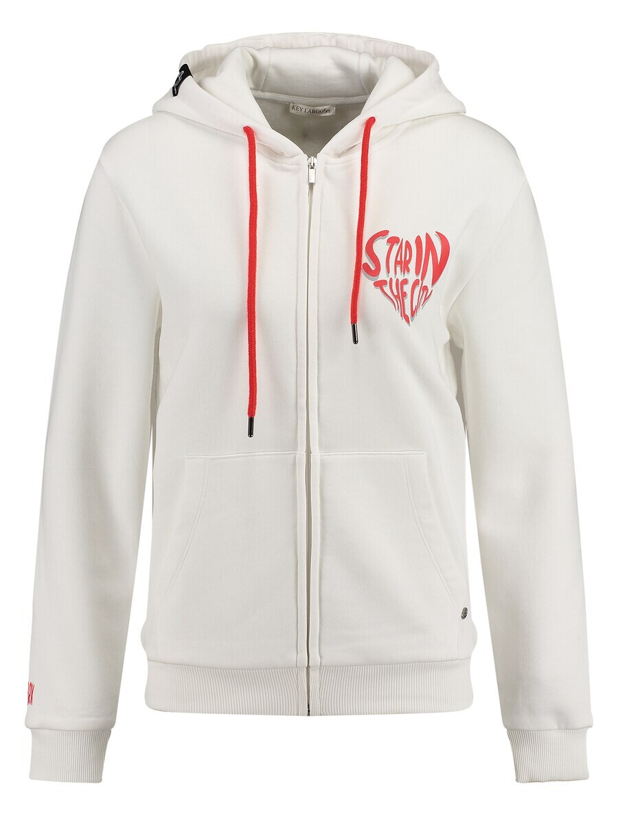 

Толстовка с капюшоном на молнии Key Largo Zip-Up Hoodie SWEET APPLE, экрю
