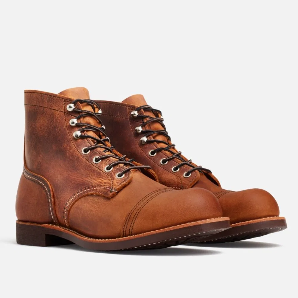 Мужские ботинки Red Wing Shoes Iron Ranger 8085 D, медный Rough & Tough — фото 4