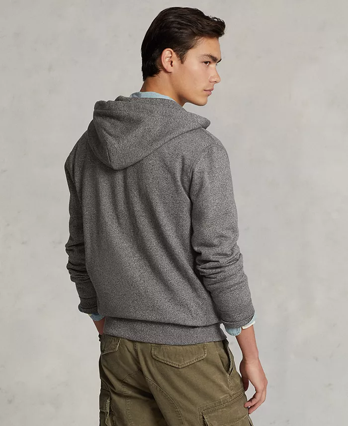 Мужская толстовка с капюшоном Signature Fleece Polo Ralph Lauren, серый — фото 2
