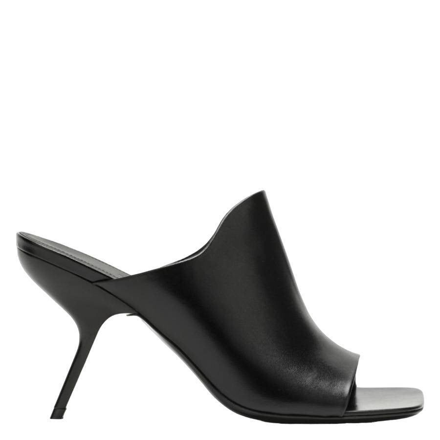 Salvatore Ferragamo Черные сандалии Nappa с открытым носком