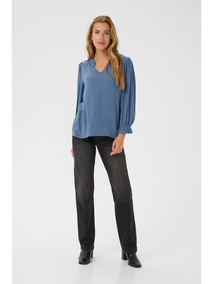 

Kaffe Блузка с длинными рукавами KAliv, стандартный крой, цвет Берингово море