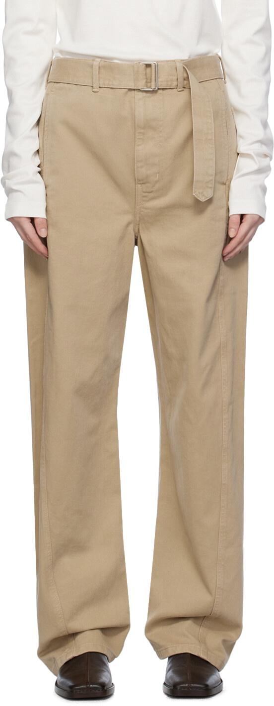 

Эксклюзивные бежевые джинсы SSENSE LEMAIRE