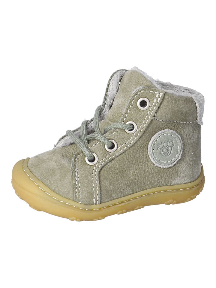 

PEPINO Кожаные первые прогулочные туфли "Джорджи" серого цвета